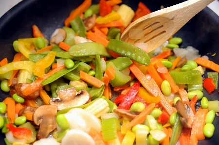 Gericht essen salat produzieren Foto