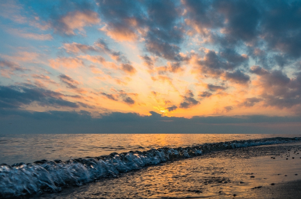 Beach landscape sea coast