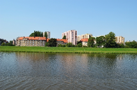 Photo Paysage eau herbe architecture