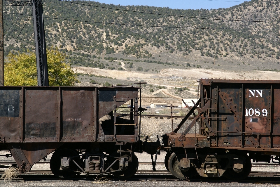 Track railway railroad desert