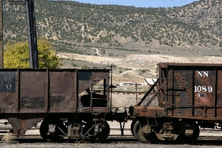 Track railway railroad desert Photo