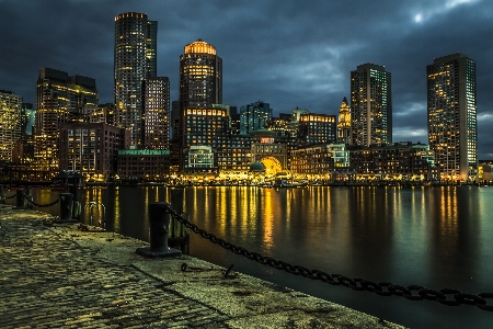 Water horizon architecture skyline Photo