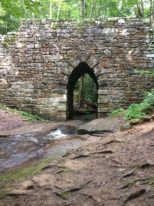 Water rock trail bridge Photo