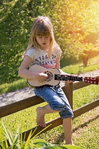 Nature grass person music Photo