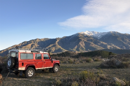 Landscape mountain car adventure Photo