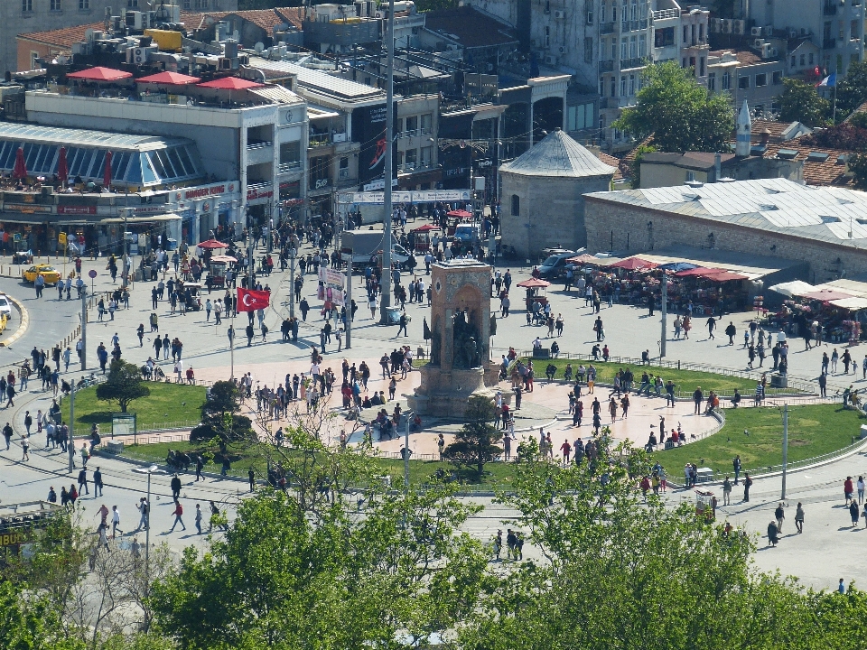 Town view city monument