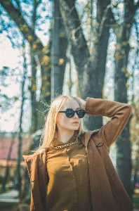 Girl woman hair view Photo