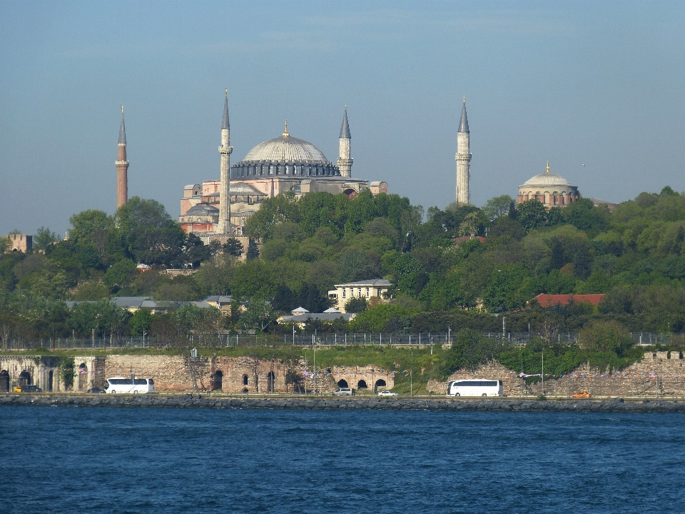 Meer horizont gebäude fluss