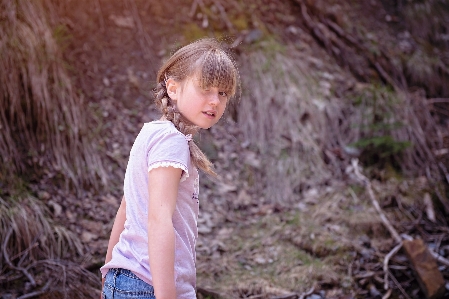 Nature forest grass person Photo