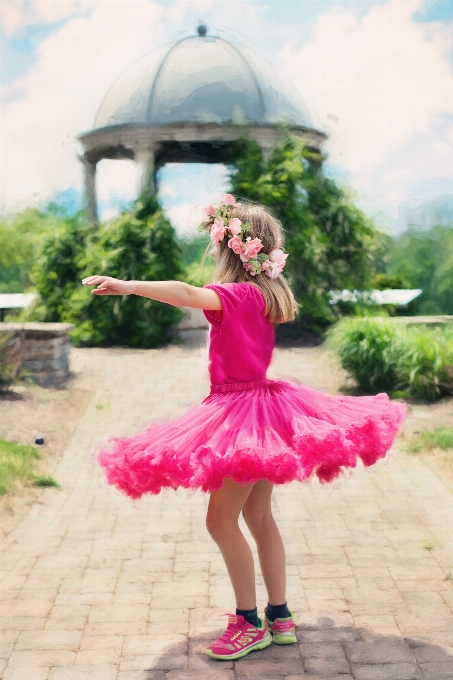 Flor verão dança primavera