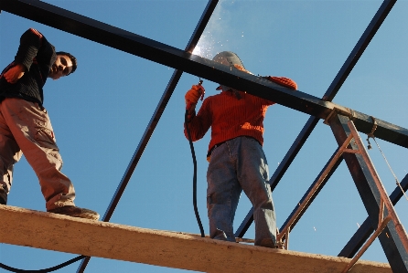 Roof building construction mast Photo