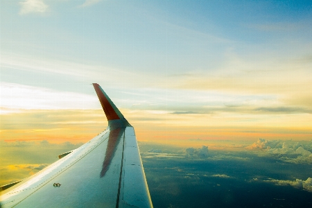 Sea horizon wing cloud Photo