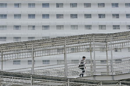 Pedestrian walking person architecture Photo