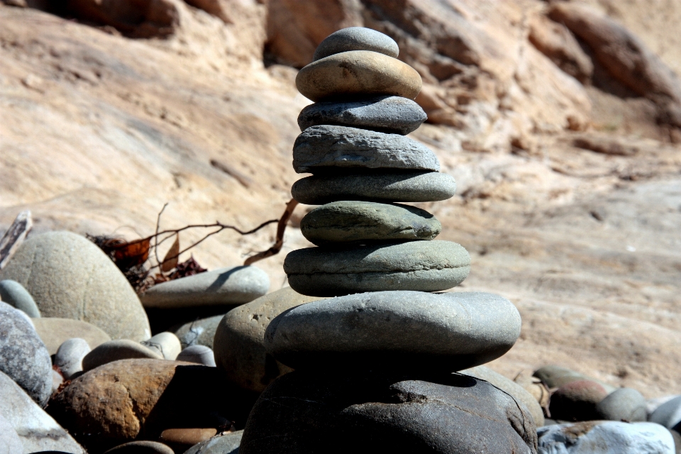 Nature sable rock bois