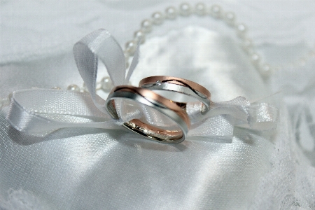 Man woman ring petal Photo