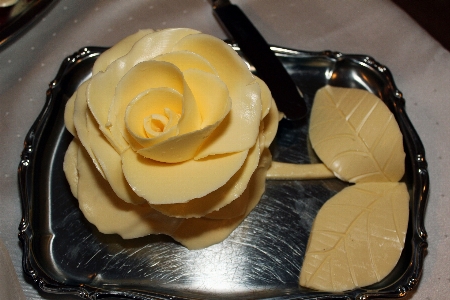 Flower rose dish meal Photo