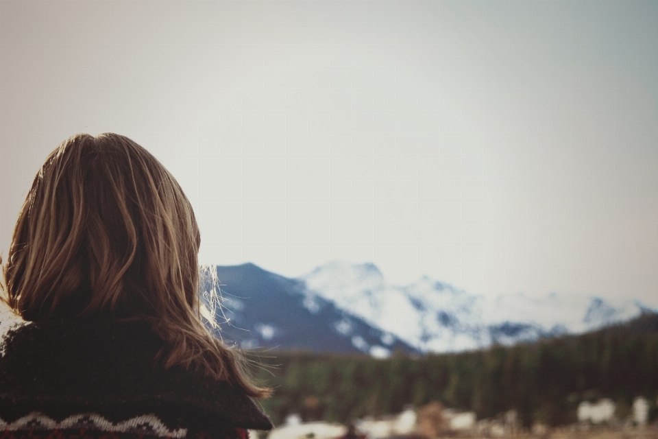 Nature personne neige hiver