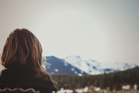 Nature person snow winter Photo