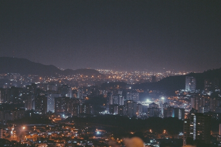 Horizon skyline street night Photo