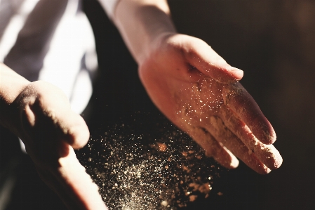 Work hand light photography Photo