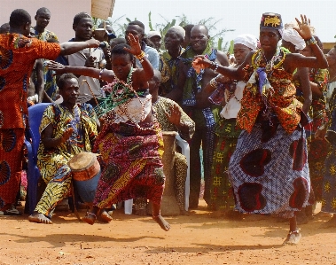 People dance africa drumming Photo