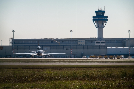 Train airport aircraft transport Photo