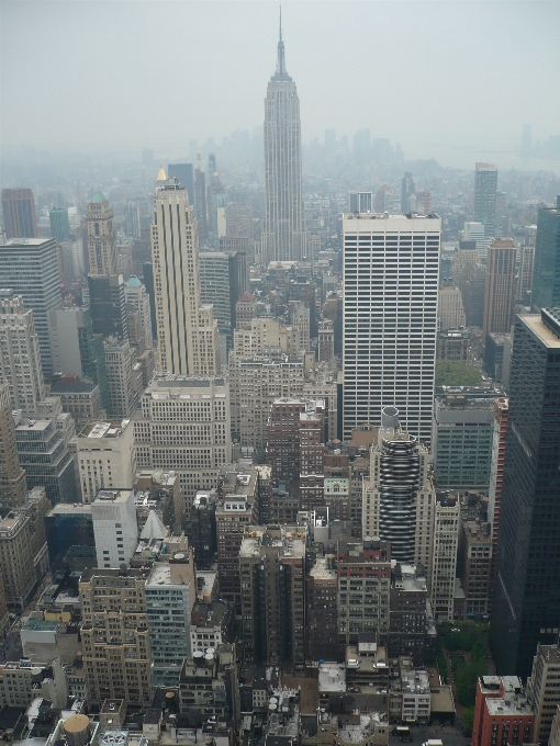 Kaki langit kota gedung pencakar new york