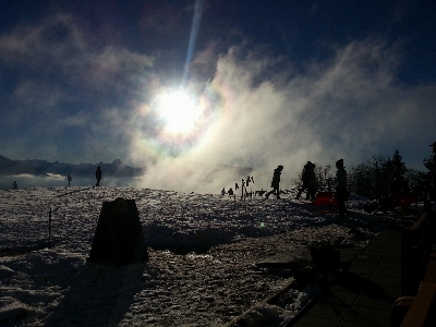 Mountain snow light cloud Photo