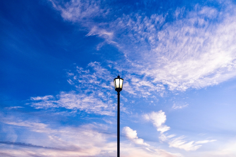 Orizzonte leggero nube cielo