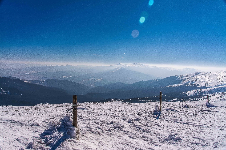 Landscape mountain snow winter