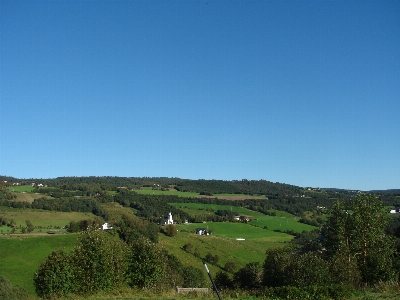 Landscape mountain sky field Photo