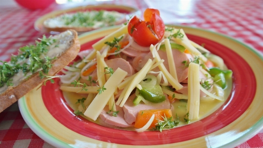 Foto Prato comida salada produzir