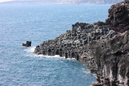 景观 海 海岸 rock 照片