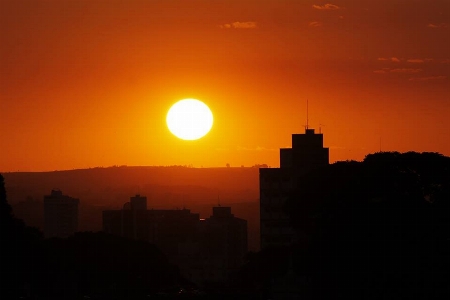 Foto Cakrawala langit matahari terbit