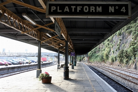 Architecture track railway perspective Photo