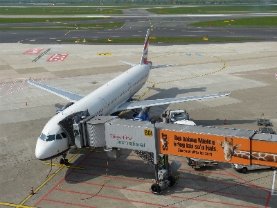 Wing fly airport airplane Photo