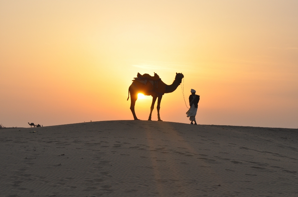 Landscape sand horizon sunrise