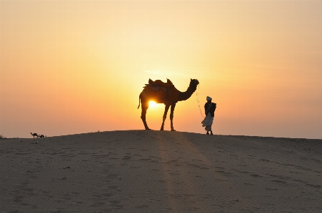 Landscape sand horizon sunrise Photo