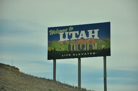 Nature desert advertising sign Photo