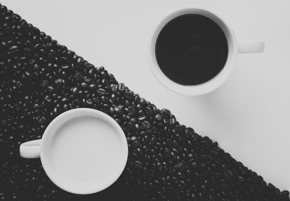 Main noir et blanc
 blanc tasse