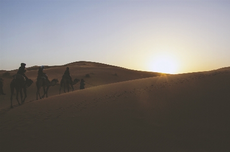 Landscape sand sunrise sunset Photo