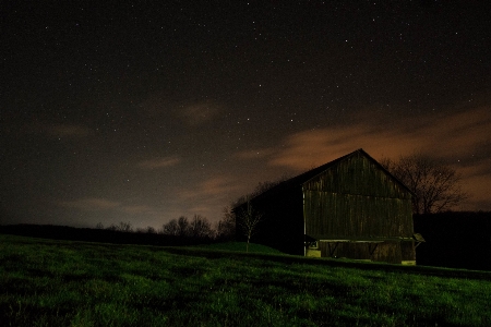 Grass light sky night Photo