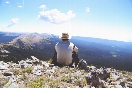 Mann landschaft natur wildnis
 Foto