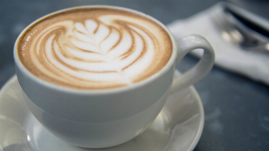 Coffee flower foam cup Photo