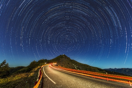 Horizon light sky road Photo