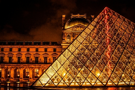 Light architecture night paris Photo