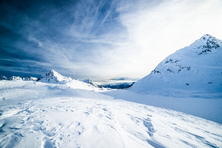 Mountain snow winter cloud Photo