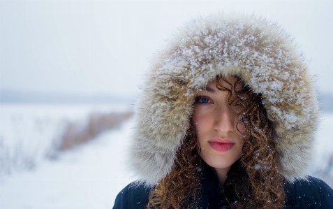 Outdoor person snow cold Photo