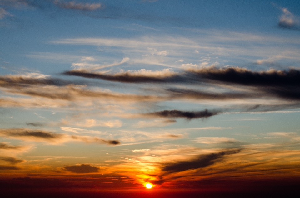 Meer natur horizont wolke