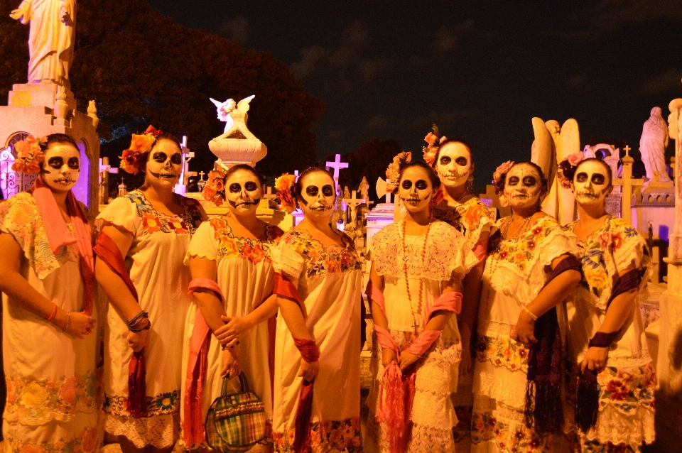 Rakyat halloween kematian tengkorak